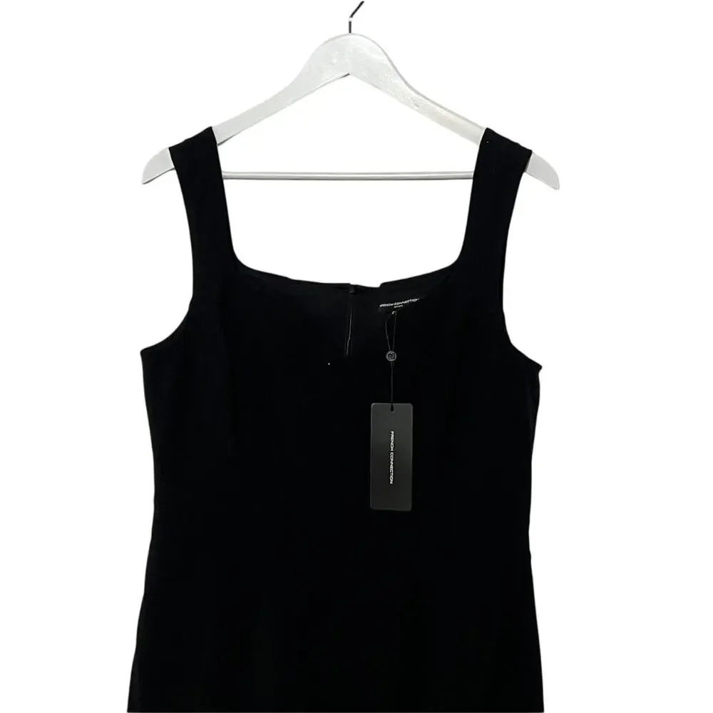 FRENCH CONNECTION WOMENS 12 WHISPER RUTH MINI DRESS BLACK COCKTAIL PARTY NEW - Picture 8 of 14